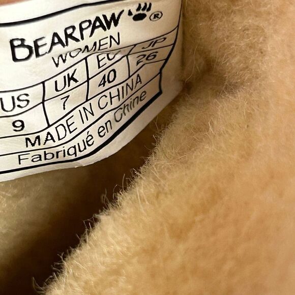 Bearpaw Women’s Krista Hickory Suede Lace Up Boots US 9 Brown Wedge Lined Boots - Picture 13 of 15